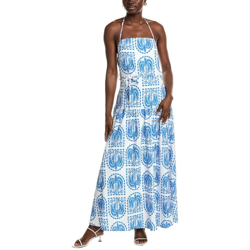 Ipponelli Womens  Maxi Dress, Blue